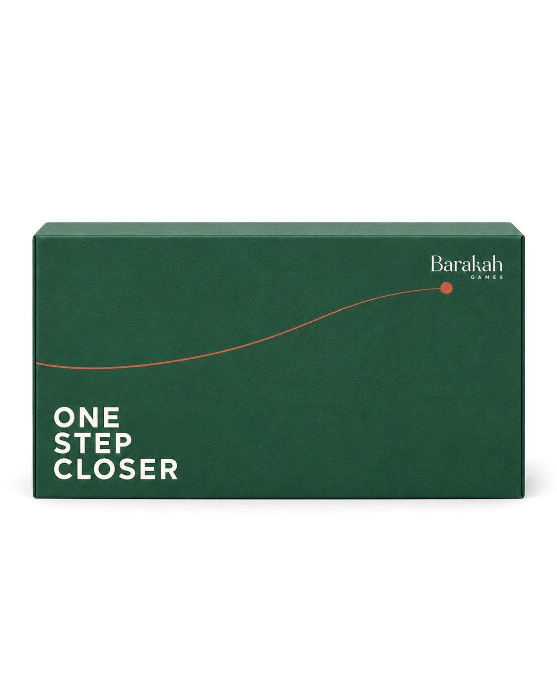 The One Step Closer box, closed, seen front on.